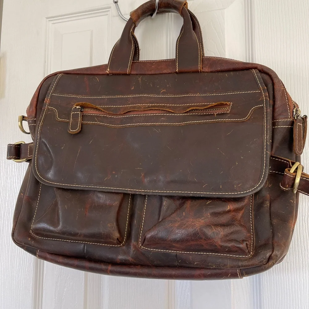 Brown Leather Men's Bag